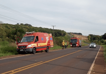 Ocorrência mobilizou equipes de emergência (Foto por Divulgação)