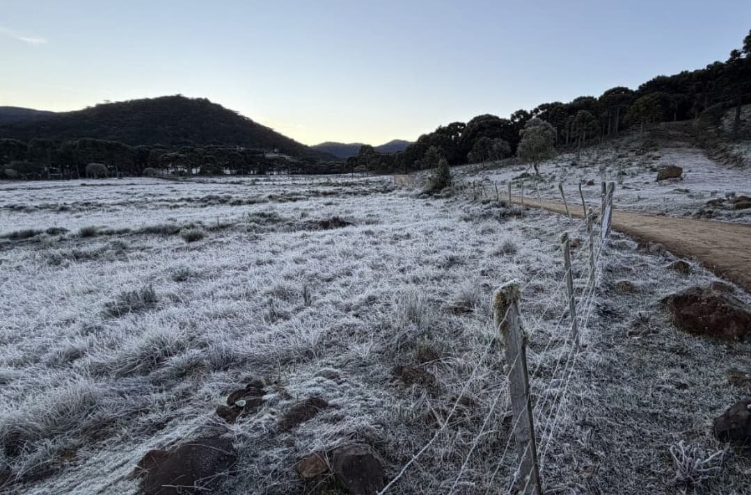 Onda de frio avança pelo Brasil e pode trazer neve para áreas serranas de Santa Catarina