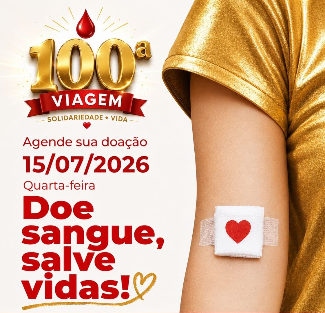 Caravana de doadores completa 100 viagens ao Hemosc de Chapecó