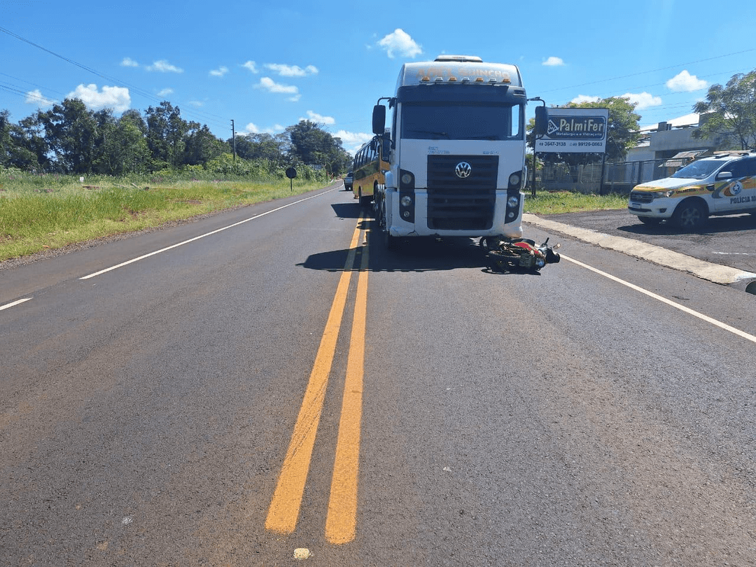Motociclista fica ferida em batida traseira no Oeste