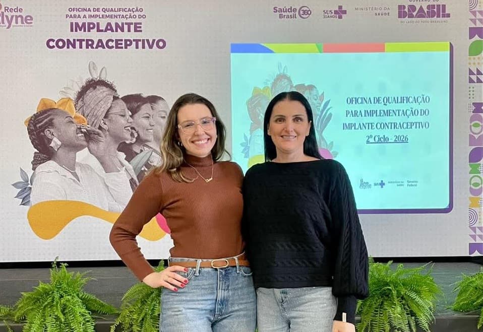 Médica e enfermeira de Sul Brasil participam de capacitação sobre saúde da mulher (Foto por ASCOM)