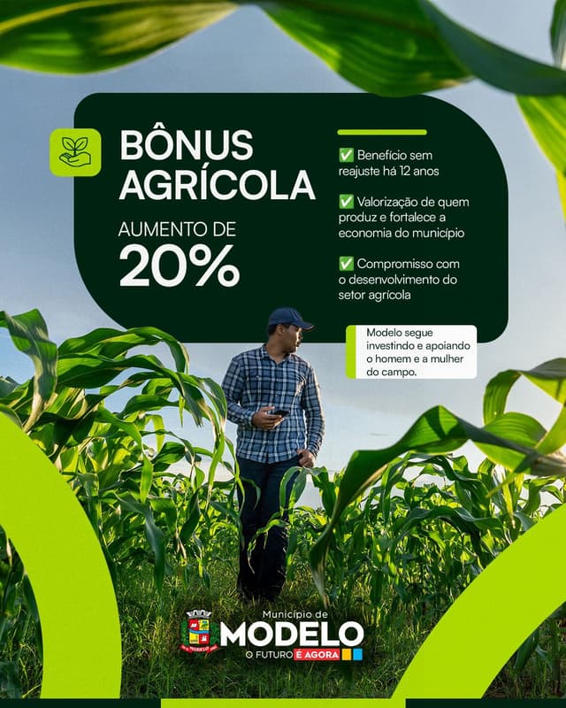 Modelo reajusta Bônus Fiscal em 20% e amplia incentivo aos produtores rurais