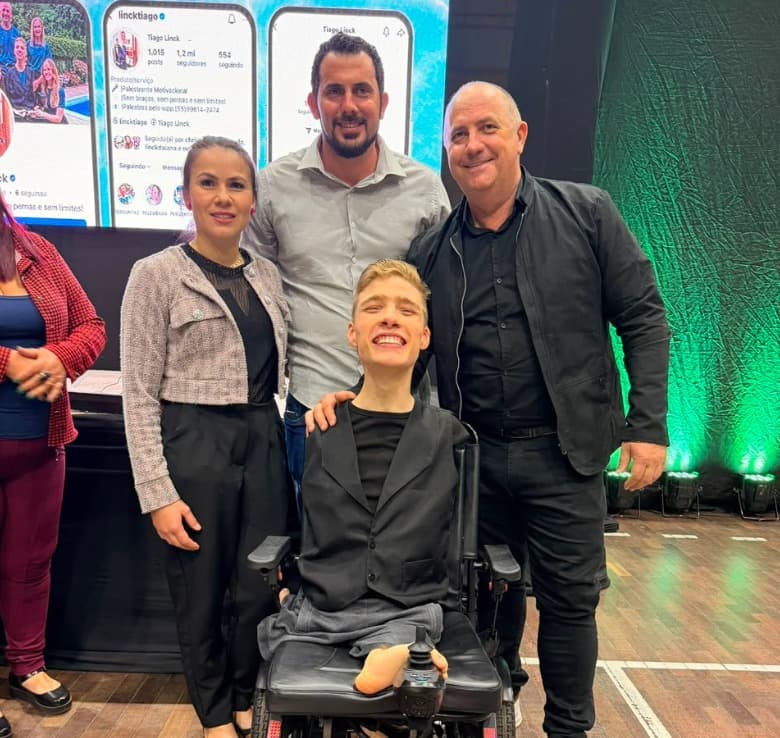 Palestra de Tiago Linck emociona público e reforça mensagem de superação em Sul Brasil