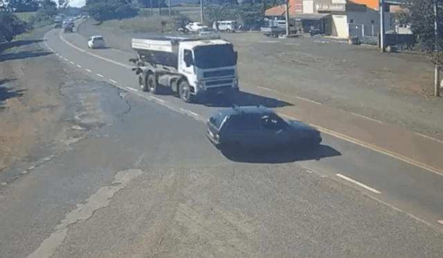 Vídeo mostra o exato momento de tragédia; casal morreu