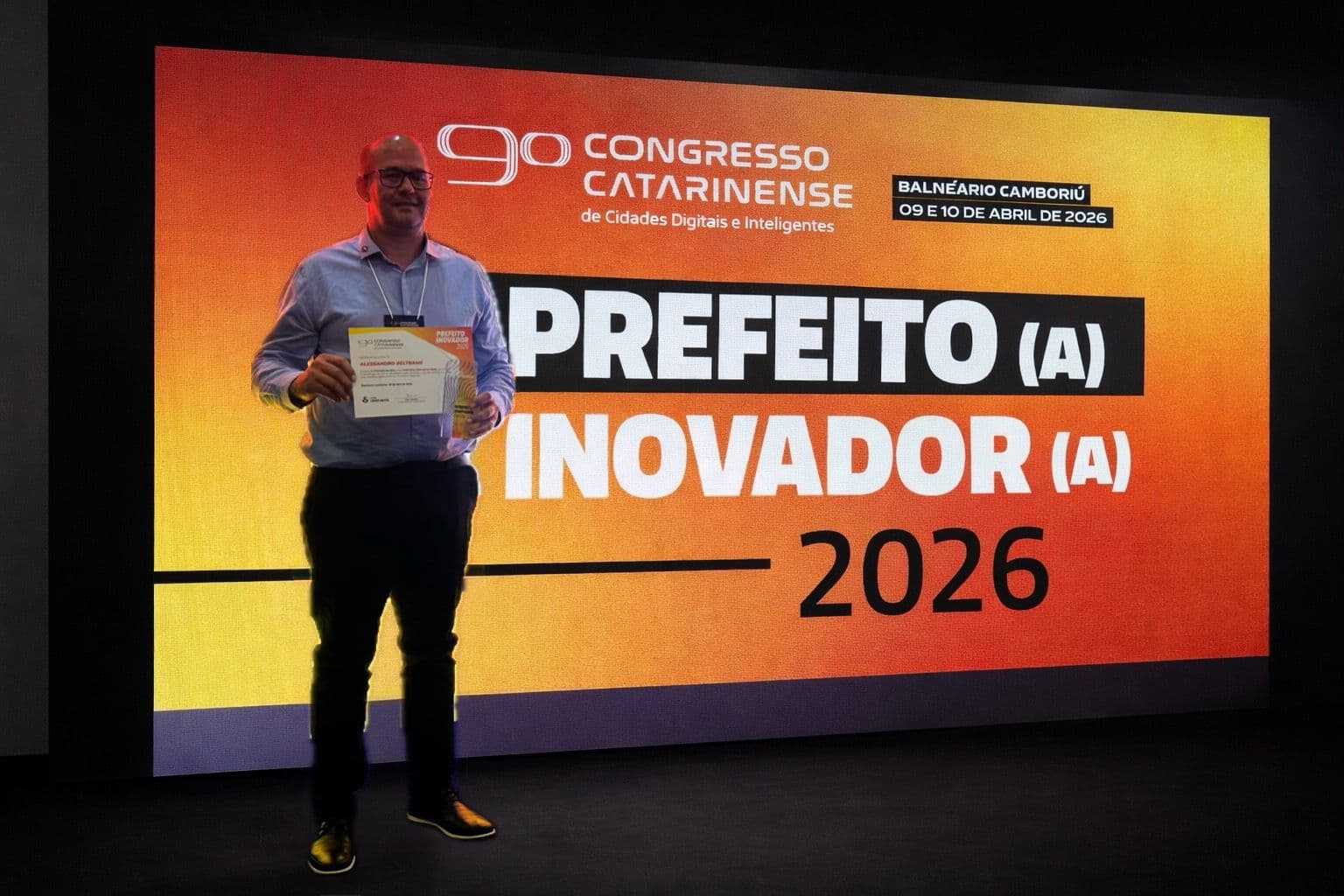 Premiação reconhece uso da tecnologia na gestão e consolida município como referência em serviços públicos digitais (Foto por Divulgação)