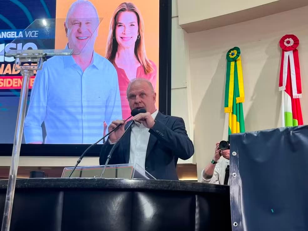 PSB lançou Gelson Merísio como candidato ao governo de Santa Catarina (Foto por Mariana Barcellos/NSC)