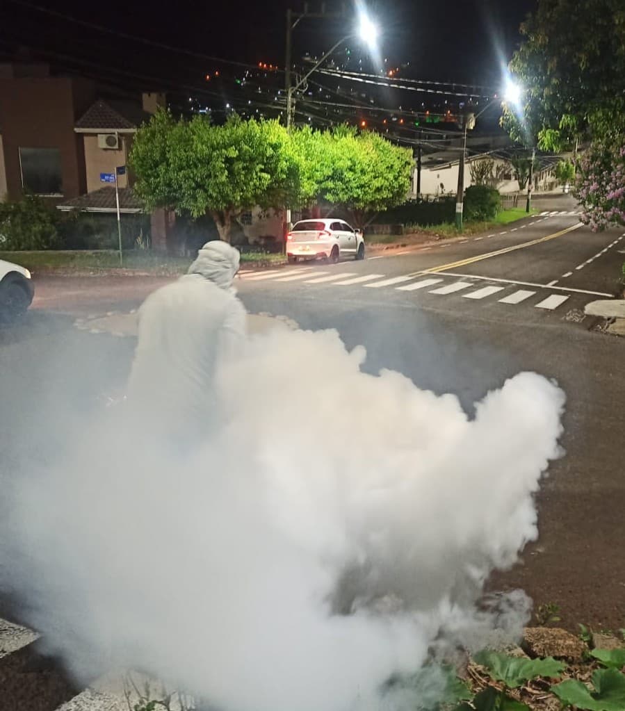 população deve evitar a circulação nos locais onde haverá aplicação do produto nos dias e horários previstos. (Foto por Divulgação)