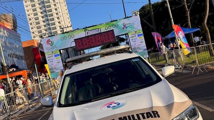 A corrida reuniu esporte, saúde e conscientização na programação dos 65 anos do 2º BPM/Fron (Foto por ASCOM)