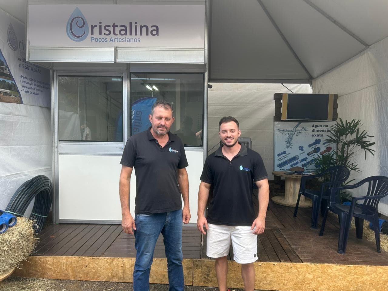 Equipe da Cristalina Poços Artesianos (Foto por GIlmar Bortese)