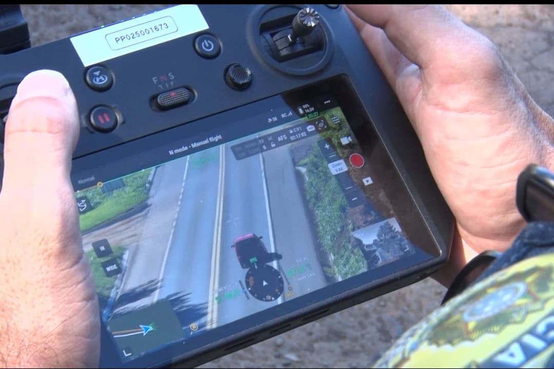 Drones da PRF começam a flagrar infrações a até 1 km de distância