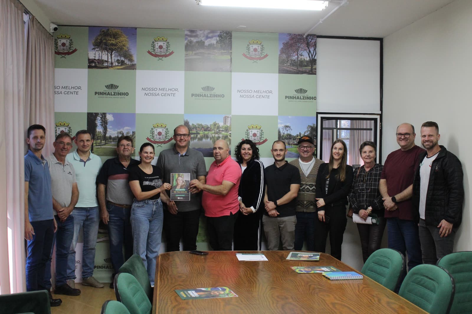 Pinhalzinho recebe recursos para obra da marginal em frente à Zagonel (Foto por Ascom)