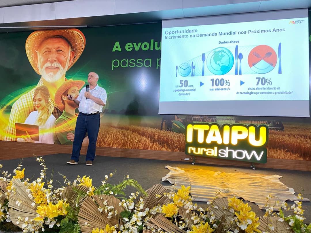 Cooperativismo e gestão na propriedade marcam palestra de Zordan no 27º Itaipu Rural Show