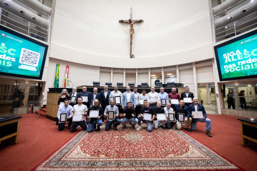 Jiu-jitsu catarinense é destaque em sessão especial (Foto por Rodrigo Corrêa / Agência Alesc)