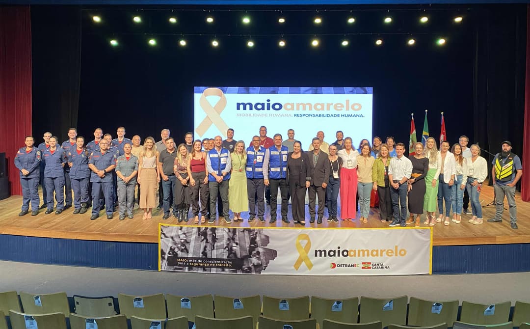 Maio Amarelo 2026 mobiliza Santa Catarina com foco na segurança dos pedestres