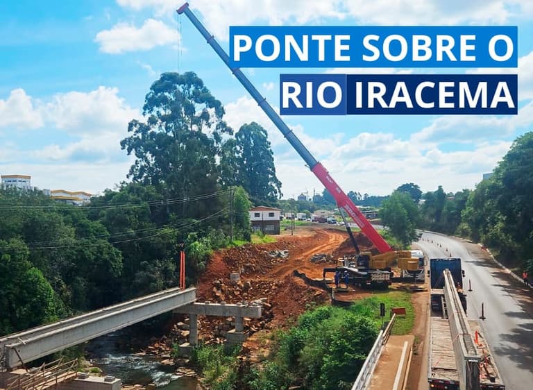 Ponte sobre o Rio Iraceminha (Foto por Divulgação/DNIT)