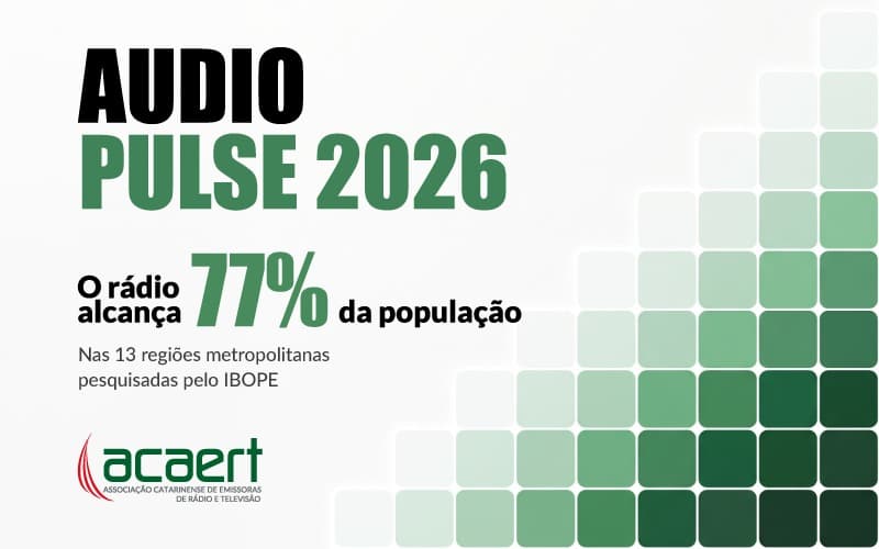 Rádio alcança 77% da população nas principais regiões metropolitanas do país