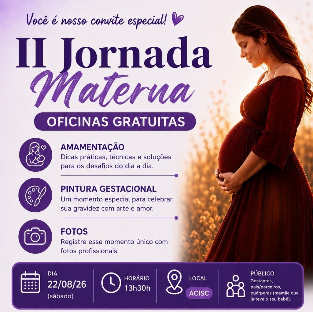 Jornada Materna amplia orientações para gestantes e mães no pós-parto em Saudades