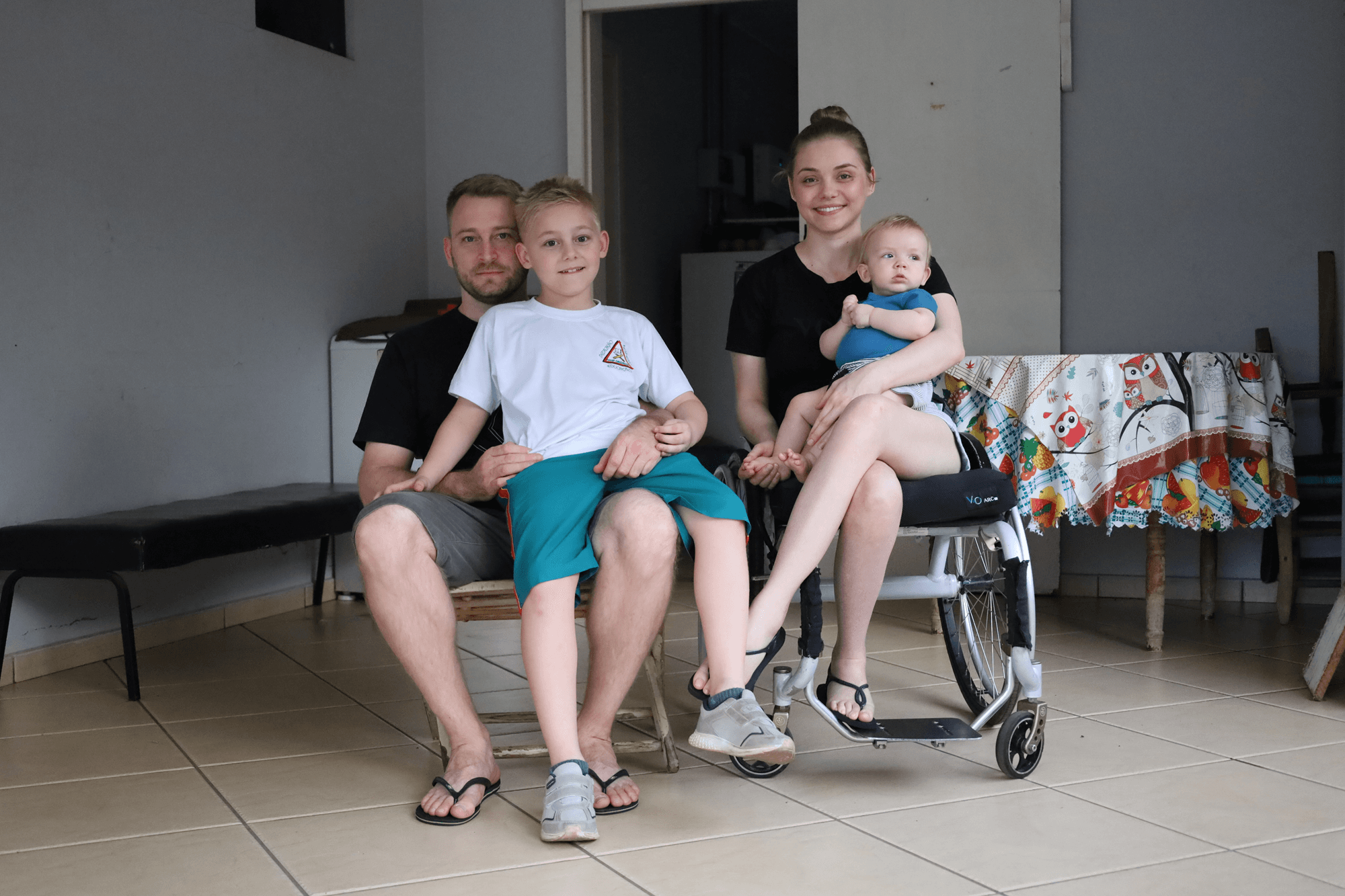 Família encontrou forças para seguir (Foto por Henrique Paulo Koch)