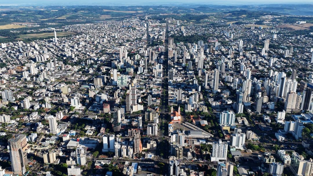 Chapecó ultrapassa 289 mil habitantes e está entre as cidades que mais crescem no país