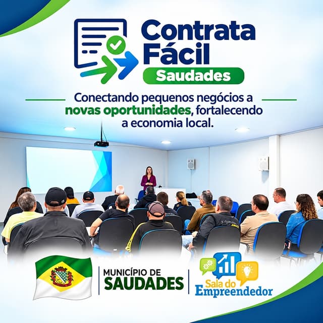 Compras públicas ganham novo canal para pequenos negócios de Saudades