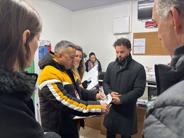 Equipe técnica do HEMOSC vistoria espaço destinado à futura unidade em São Miguel do Oeste (Foto por Eduardo Oliveira / WH Comunicações / Ascom Pref. SMOeste)