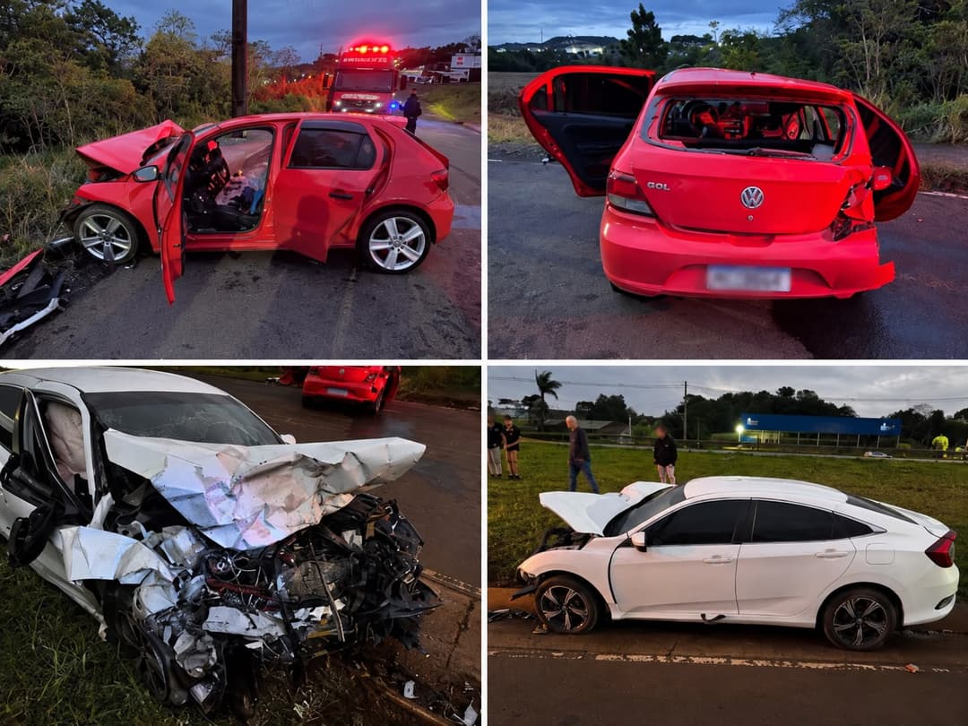 Motorista é preso após colisão frontal e fuga