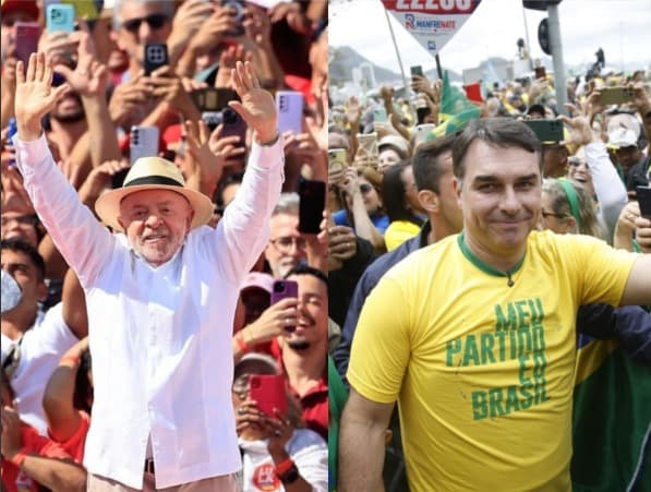 Lula realiza ato em Florianópolis e Flávio Bolsonaro ainda cumpre agenda em Chapecó