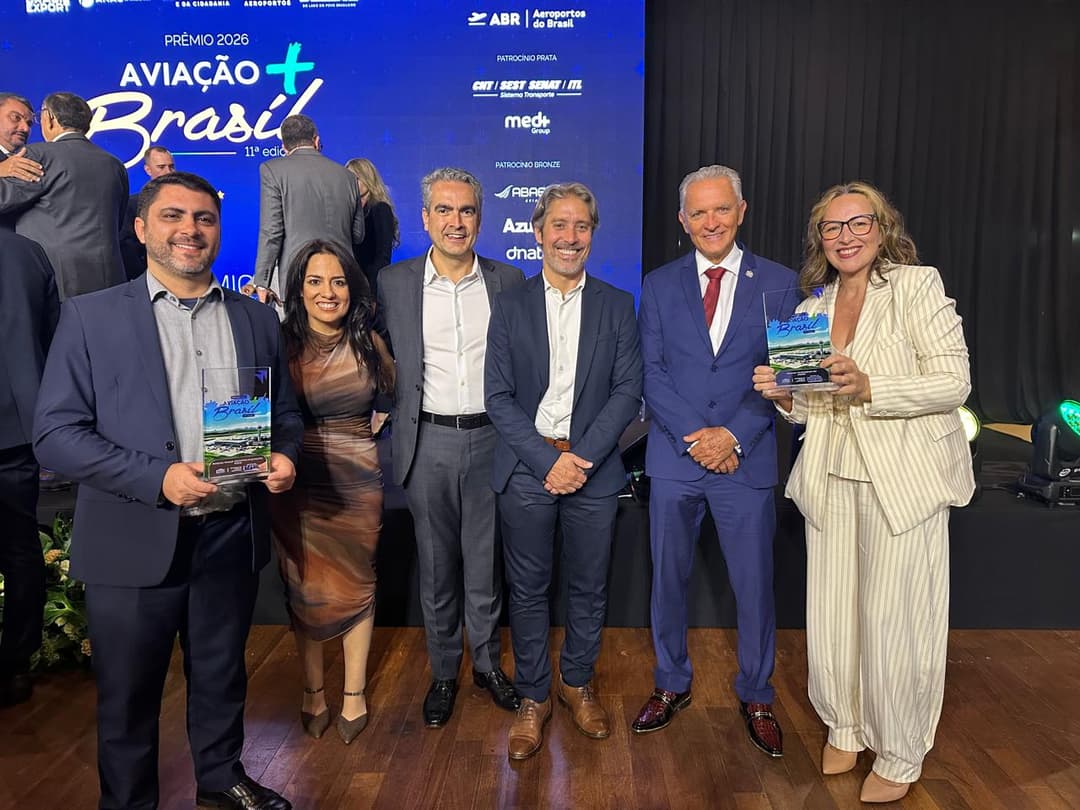 Santa Catarina lidera aviação nacional com dois aeroportos premiados no Aviação + Brasil