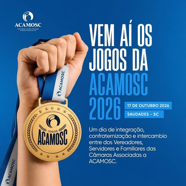 Jogos de Integração da ACAMOSC reúnem vereadores do Oeste neste sábado em Saudades