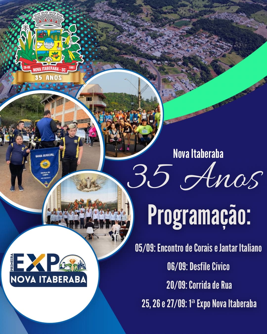 Nova Itaberaba celebra 35 anos com programação especial e primeira Expo do município