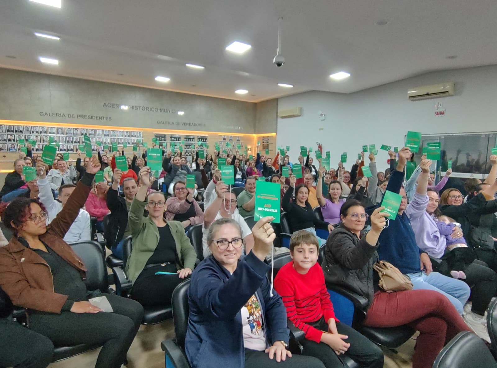 Servidores municipais participam de assembleia e manifestam apoio à mobilização da categoria (Foto por ASCOM)