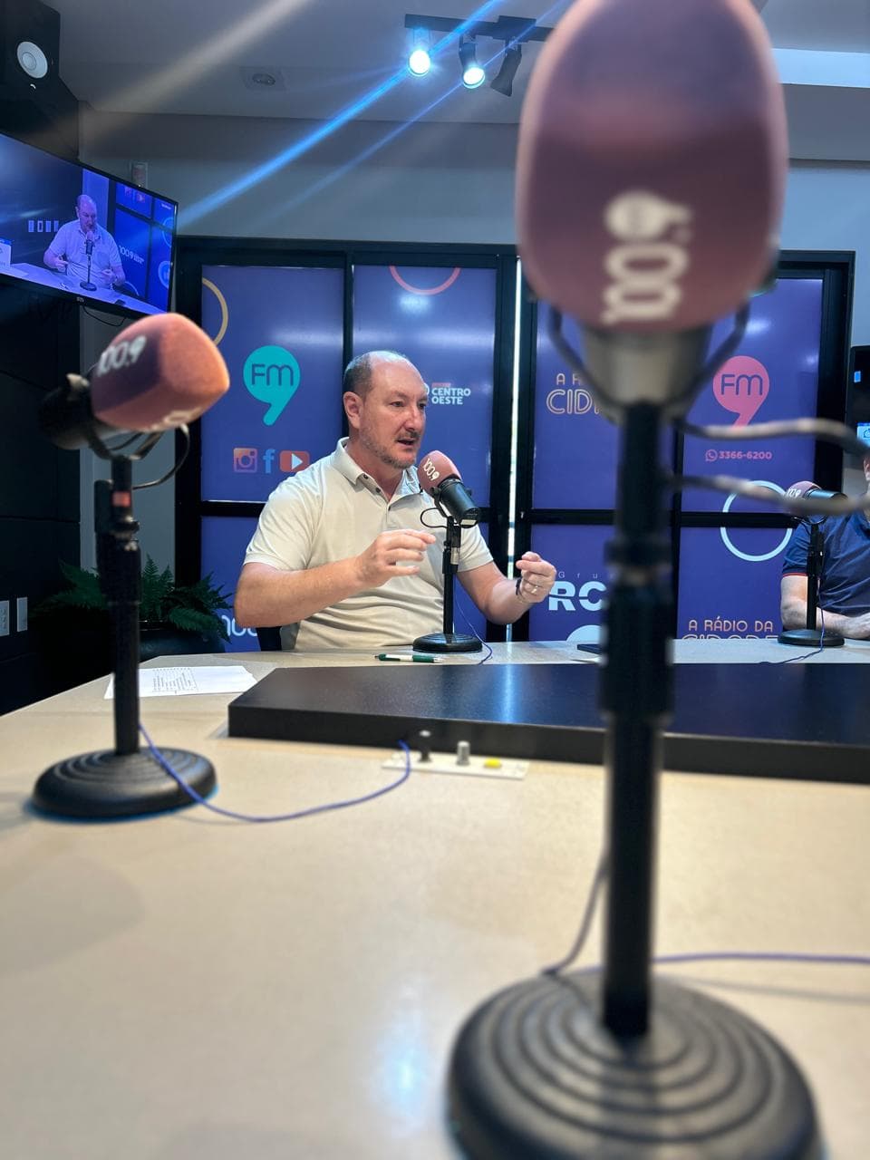 Mauro de Nadal esteve no programa Radar da RCO (Foto por Rodrigo Kroth)