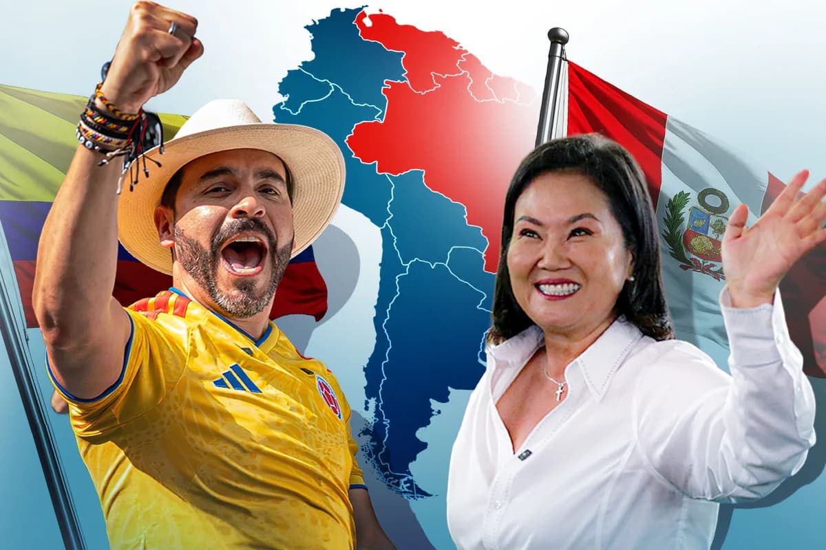 Após eleições na Colômbia e Peru, direita comanda 58% da América do Sul (Foto por Arte/Metrópoles)