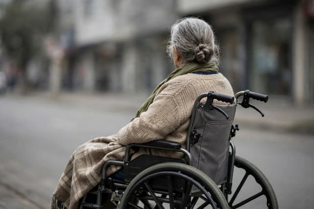 Mãe de 79 anos é deixada em cadeira de rodas em frente à casa da filha