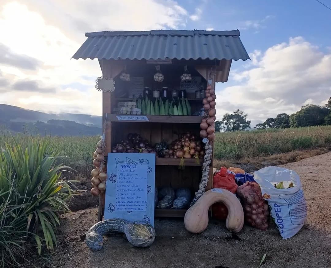 Barraca sem vendedor aposta na honestidade