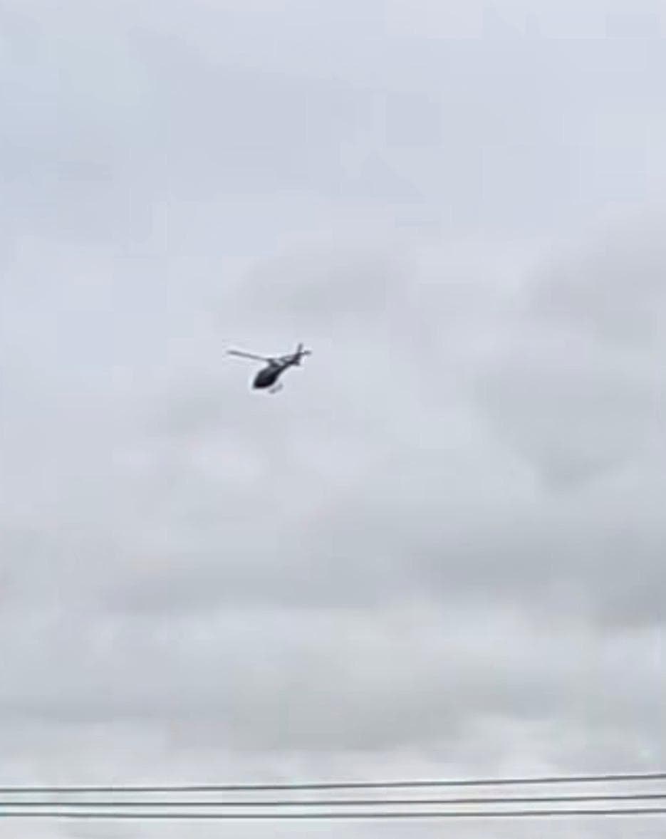 Aeronave auxilia nas buscas (Foto por Redes Sociais)