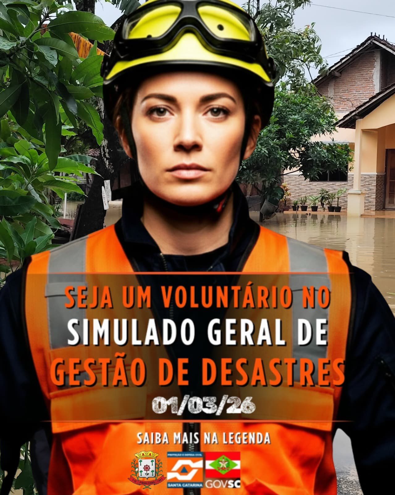 Defesa Civil de Pinhalzinho irá mobiliza bairro Panorama em simulado estadual