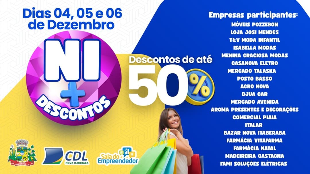 Nova Itaberaba lança a primeira edição do “NI + Descontos”