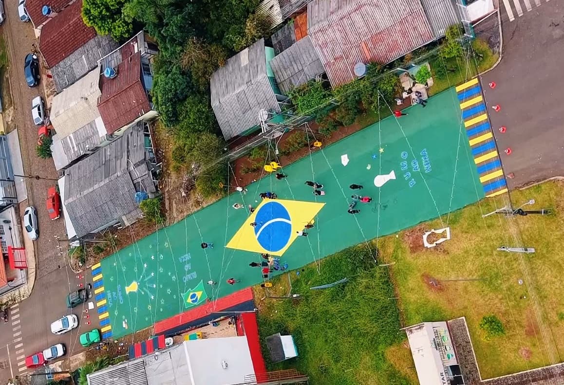 Iniciativa reúne moradores para assistir jogos da Seleção Brasileira em Maravilha (Foto por Ascom)