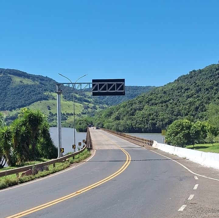 Ponte na divisa entre Santa Catarina e Rio Grande do Sul (Foto por Ascom/Prefeitura de Chapecó)