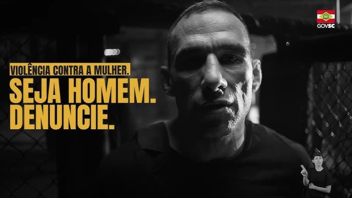 Fabrício Werdum se une ao Governo de Santa Catarina em campanha contra a violência contra a mulher (Foto por Gov SC)