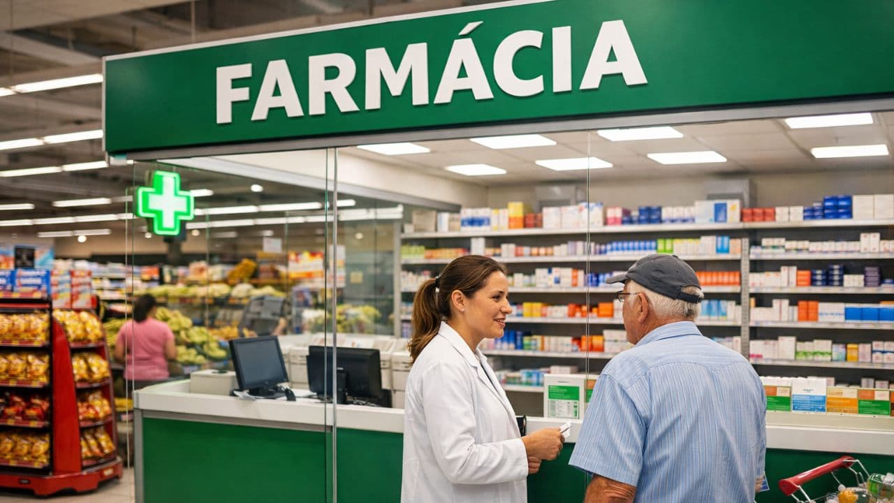 Lula sanciona lei que autoriza venda de medicamentos em farmácias dentro de supermercados (Foto por Divulgação)