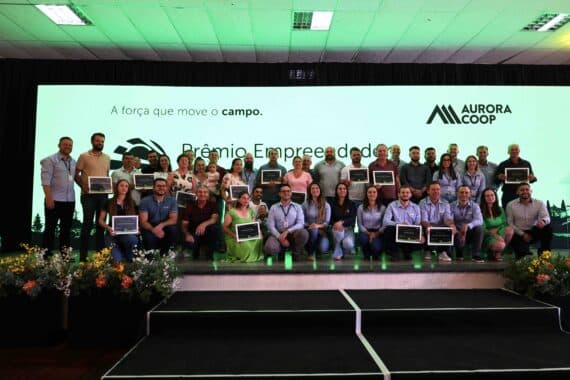 11ª edição do Prêmio Empreendedor Rural Cooperativista homenageia produtores e profissionais com melhor desempenho (Foto por Ascom)