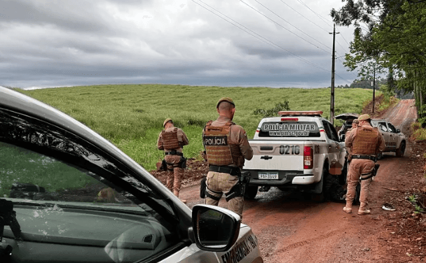 PM realizou buscas em São Miguel do Oeste (Foto por Lucas Lôndero)