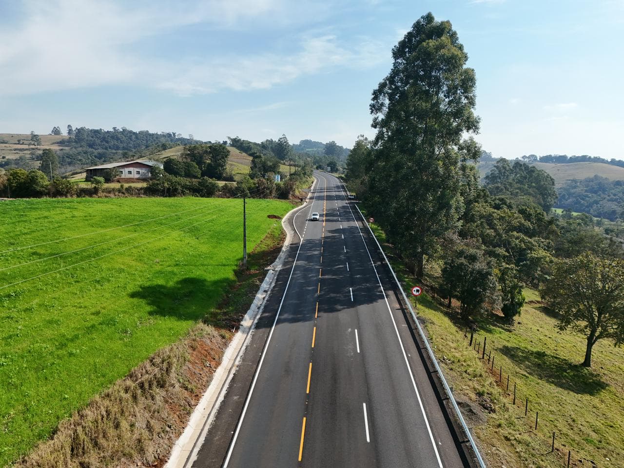 SC-283 entre Palmitos e Águas de Chapecó (Foto por Divulgação)