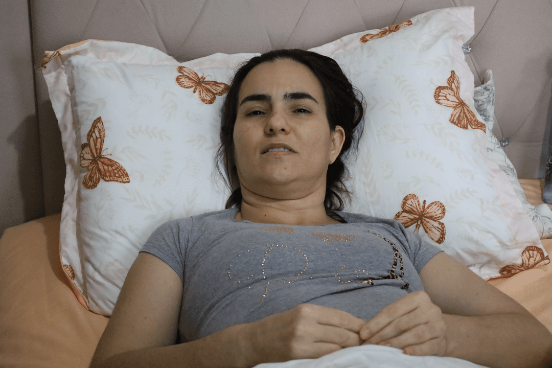 Mãe que perdeu quatro filhos luta para voltar a andar