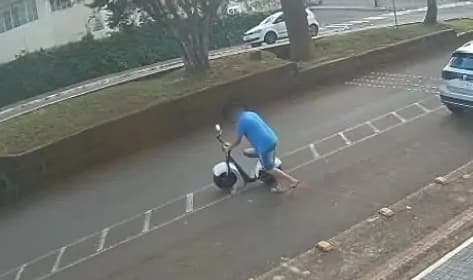 Suspeito é visto furtando TUI em São Lourenço do Oeste