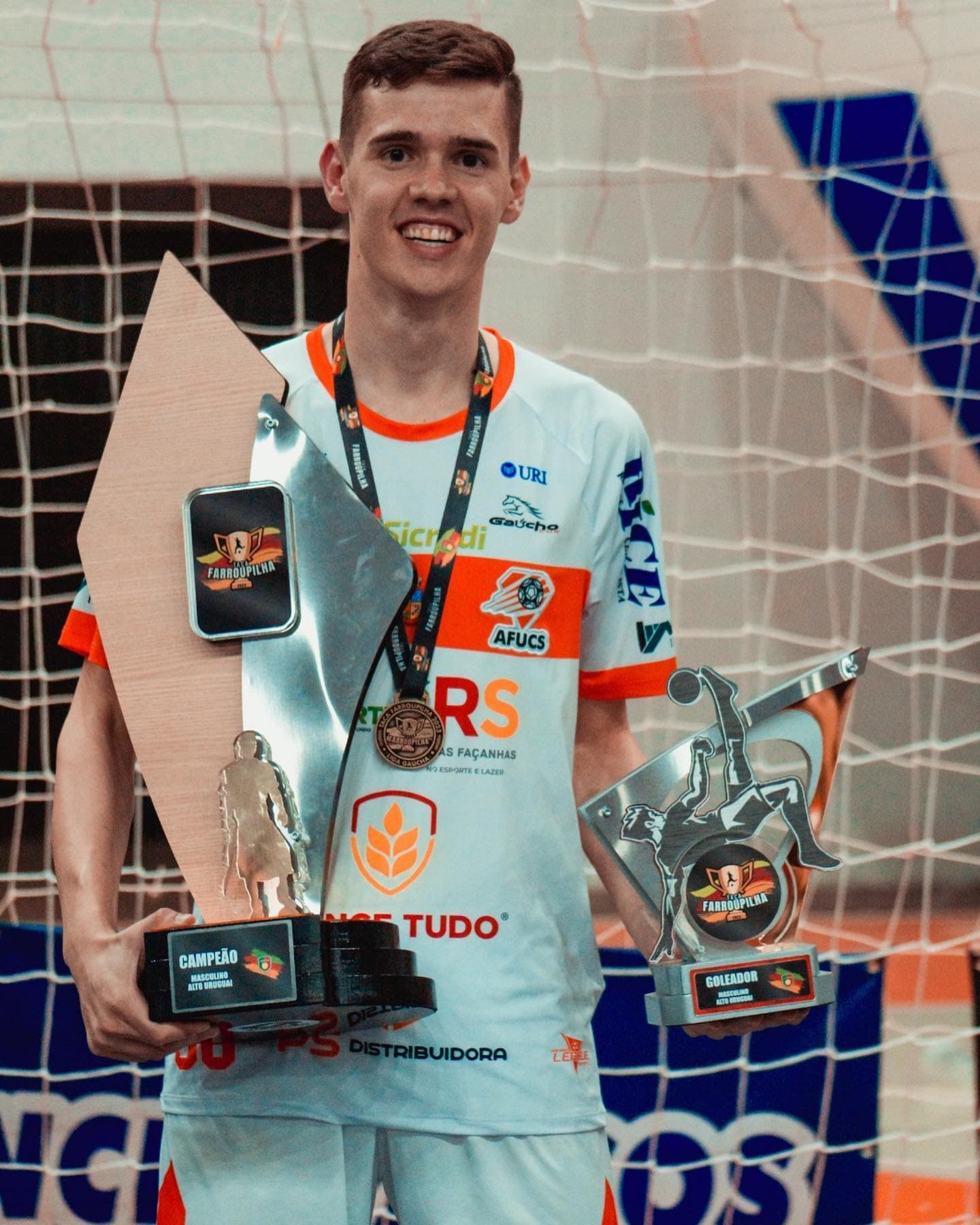 Chapinha foi o artilheiro da Taça Farroupilha Alto Uruguai em 2023 (Foto: Arquivo Pessoal)