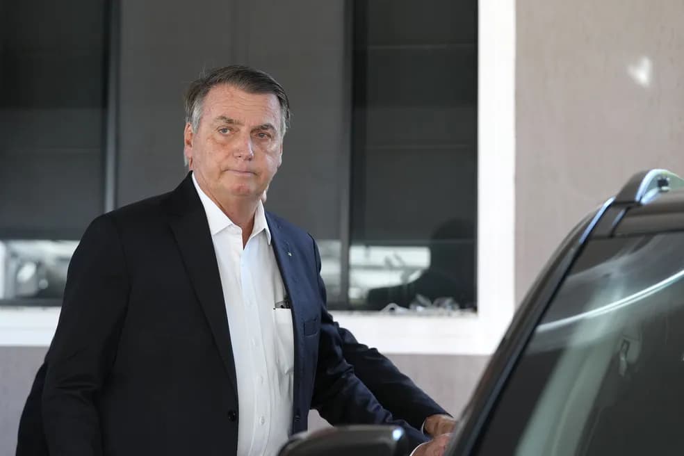 O ex-presidente Jair Bolsonaro, em imagem de maio de 2023 (Foto: Eraldo Peres/AP)