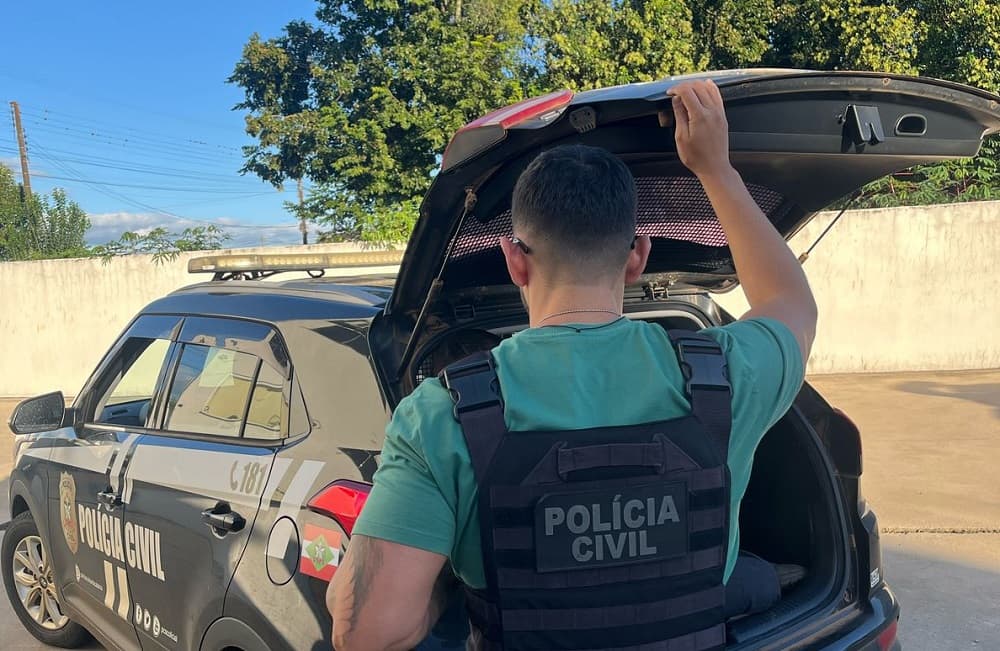 Prisão aconteceu após trabalho de buscas (Foto: Polícia Civil)
